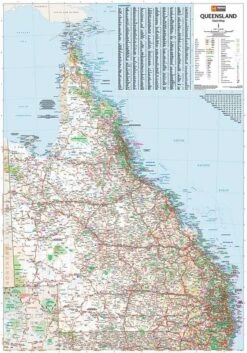 Hema Queensland State Map -Outdoor Camping Shop 0022606 queensland state map
