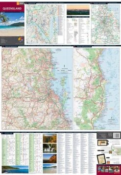 Hema Queensland State Map -Outdoor Camping Shop 0022621 queensland state map