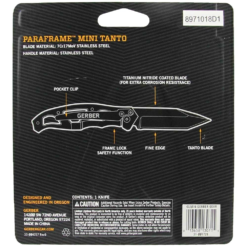 Gerber Paraframe Mini Tanto -Outdoor Camping Shop 1200285 paraframe mini tanto black