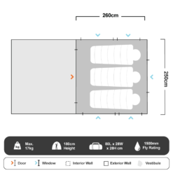 Xtender 2.5 Awning Tent -Outdoor Camping Shop 1220888