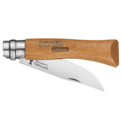 Opinel N°07 Carbon Knife -Outdoor Camping Shop 1223401 traditional no07 carbon steel no 7vrn 8cm