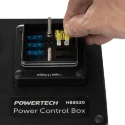 DC Control Box For External Battery With Voltage Display -Outdoor Camping Shop 1227650 dc control box for external battery with voltage display