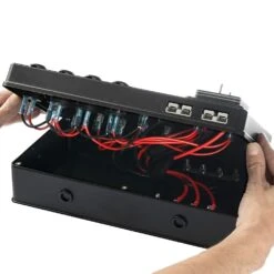 DC Control Box For External Battery With Voltage Display -Outdoor Camping Shop 1227651 dc control box for external battery with voltage display