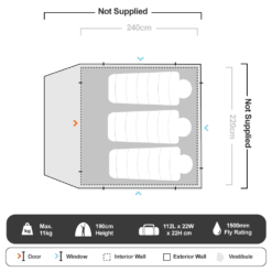 OZtrail Fast Frame 4 Person Tent -Outdoor Camping Shop 1227988