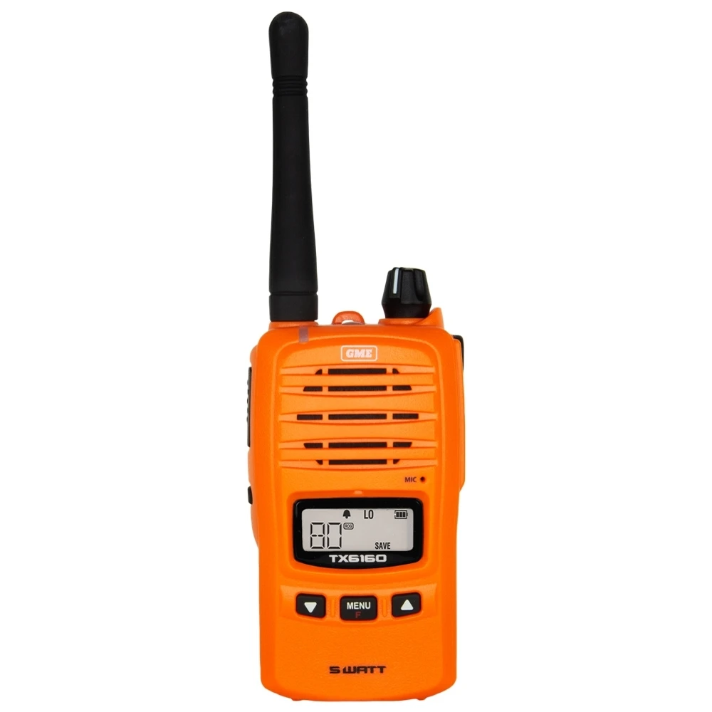 GME 5 Watt UHF CB Handheld Radio Twin Pack Blaze Orange TX6160OTP 4 GME 5 Watt UHF CB Handheld Radio Twin Pack Blaze Orange TX6160OTP - Image 2