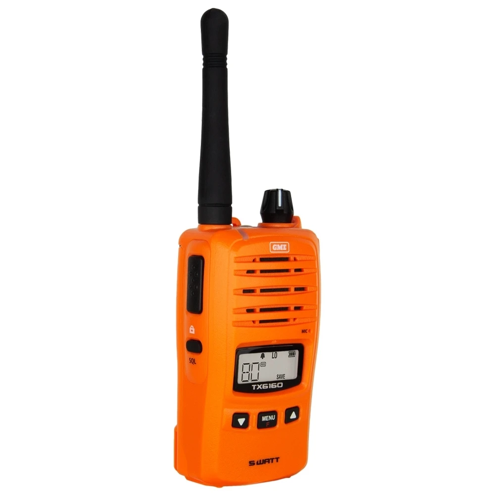GME 5 Watt UHF CB Handheld Radio Twin Pack Blaze Orange TX6160OTP 5 GME 5 Watt UHF CB Handheld Radio Twin Pack Blaze Orange TX6160OTP - Image 3