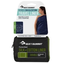 Sea To Summit Silk + Cotton Liner − Double Extra Wide -Outdoor Camping Shop 1235230 silk cotton liner double extra wide