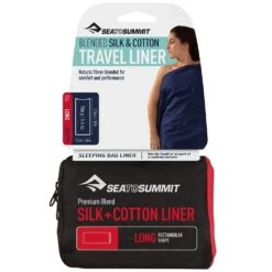 Sea To Summit Silk + Cotton Liner − Rectangular 11 Sea To Summit Silk + Cotton Liner − Rectangular -Outdoor Camping Shop 1235306 silk cotton travel liner
