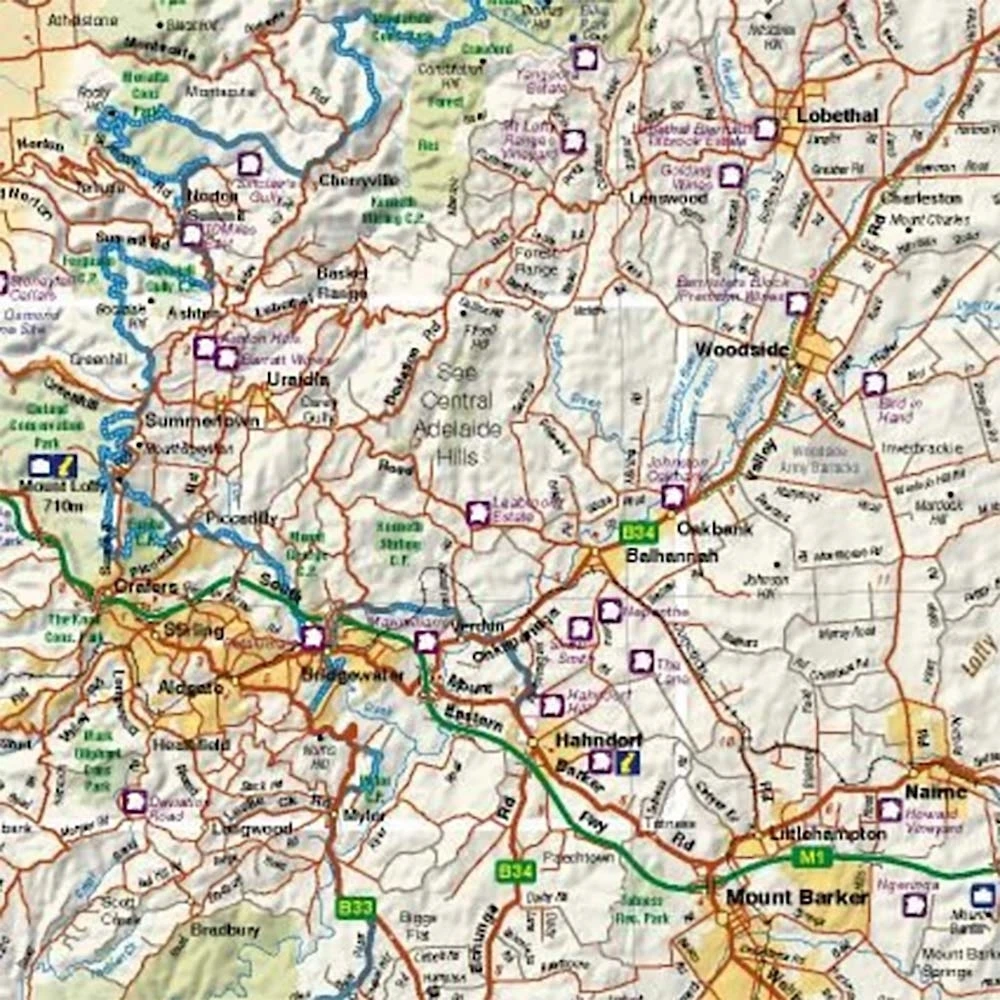 Hema Regional Map Adelaide Hills And Barossa 4 Hema Regional Map Adelaide Hills And Barossa - Image 2