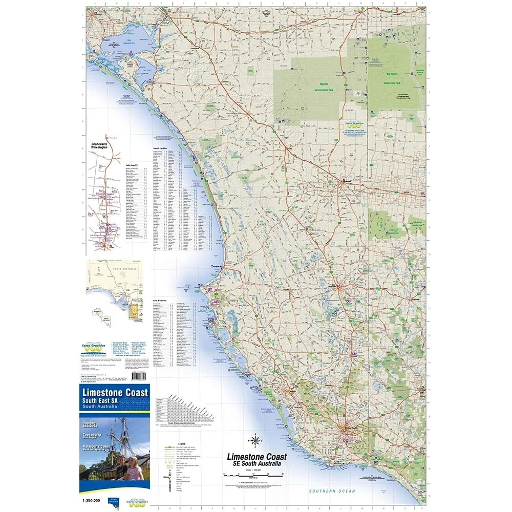 Hema Regional Map Limestone Coast South Australia 4 Hema Regional Map Limestone Coast South Australia - Image 2