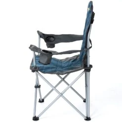 OZtrail Deluxe Arm Chair -Outdoor Camping Shop 1243566 deluxe arm chair blue