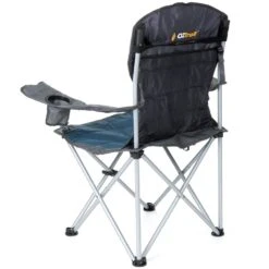 OZtrail Deluxe Arm Chair -Outdoor Camping Shop 1243569 deluxe arm chair blue