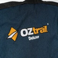 OZtrail Deluxe Arm Chair -Outdoor Camping Shop 1243573 deluxe arm chair blue