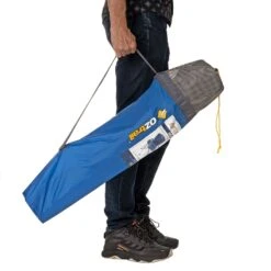 OZtrail Deluxe Arm Chair -Outdoor Camping Shop 1243577 deluxe arm chair blue