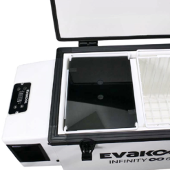 RFE60−FF Fibreglass Infinity Fridge/Freezer 60L -Outdoor Camping Shop 1254938 fdge evakool rfe 60 ff