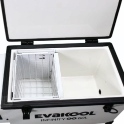 RFE60−FF Fibreglass Infinity Fridge/Freezer 60L -Outdoor Camping Shop 1254940 fdge evakool rfe 60 ff
