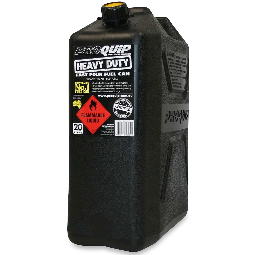 Plastic Fast Pour 20 Litre Fuel Can Heavy Duty Black 3 Plastic Fast Pour 20 Litre Fuel Can Heavy Duty Black