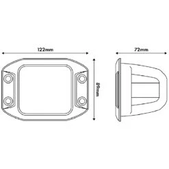 XDW Series 40W Square Flush Mount LED Hyperflood Work Light 15 XDW Series 40W Square Flush Mount LED Hyperflood Work Light -Outdoor Camping Shop 1257376 xdw series 40w square flush mount led hyperflood work light