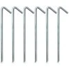 Steel Tent Pegs 8mm X 225mm 6 Pack