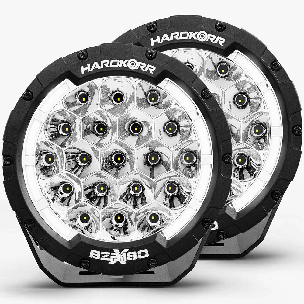 BZR−X Series 7” LED Driving Lights With Wiring Harness 6 BZR−X Series 7” LED Driving Lights With Wiring Harness - Image 4