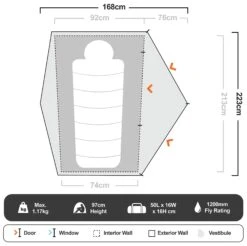 Marmot Tungsten Ultralight 1−Person Tent -Outdoor Camping Shop 1273897