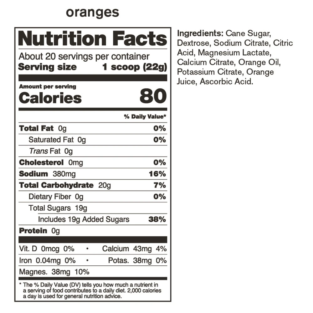 Skratch Labs Hydration Drink Mix 440g Orange 20 Serve 6 Skratch Labs Hydration Drink Mix 440g Orange 20 Serve - Image 4