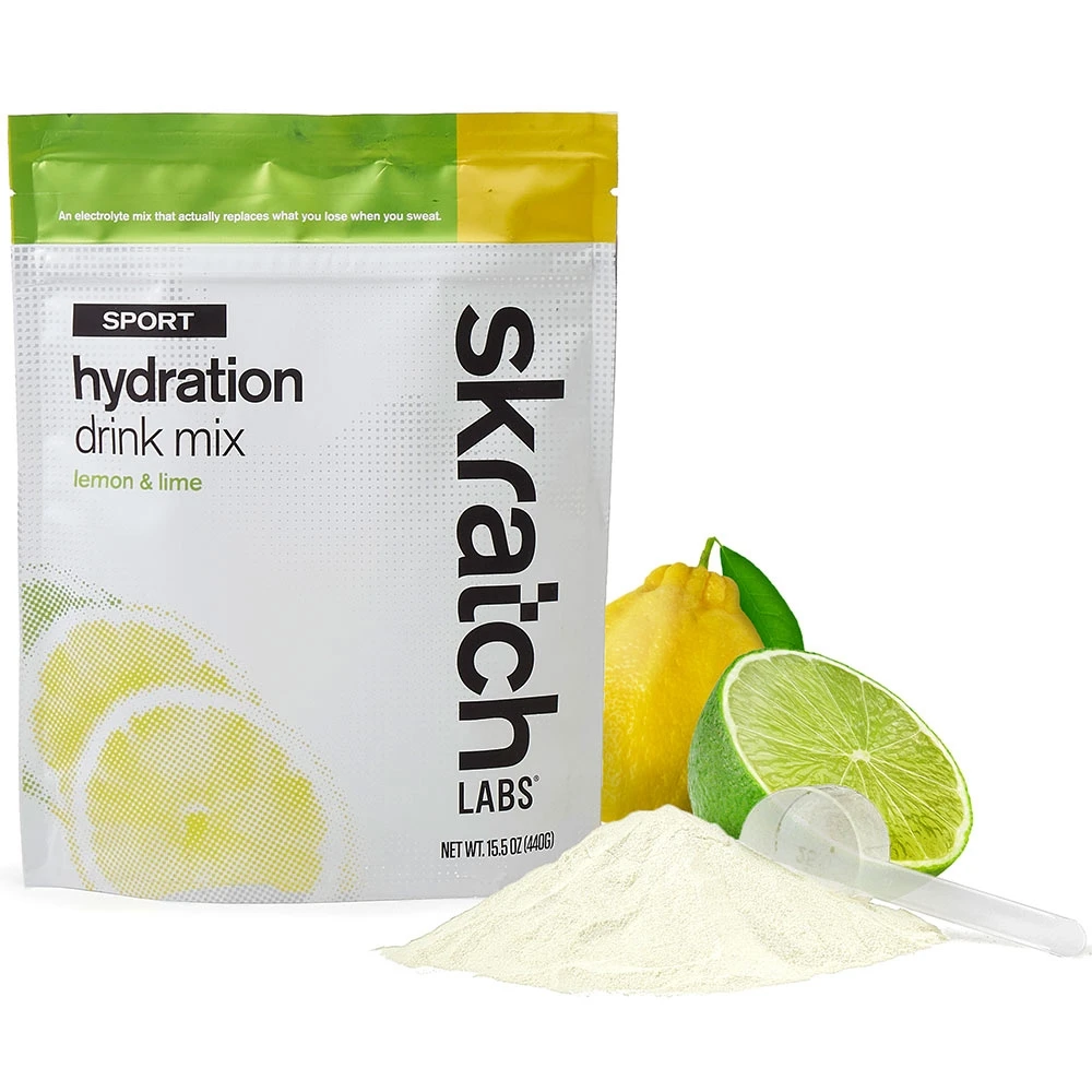 Skratch Labs Hydration Drink Mix 440g Lemon & Lime 20 Serve 4 Skratch Labs Hydration Drink Mix 440g Lemon & Lime 20 Serve - Image 2