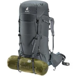 Deuter Aircontact Core 60 + 10 Backpack -Outdoor Camping Shop 1277479 aircontact core 60 plus 10 backpack graphite shale