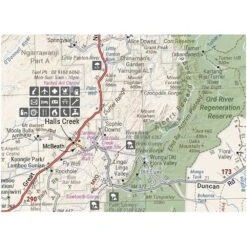 Hema Great Desert Tracks Central Sheet 9th Edition -Outdoor Camping Shop 1278031 great desert tracks series central sheet 9th edt