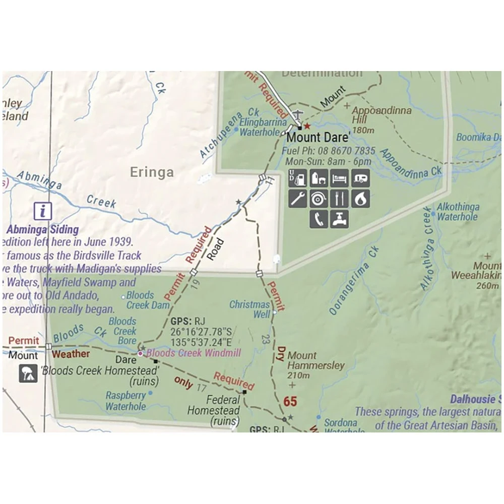 Hema Great Desert Tracks Simpson Desert Sheet 9th Edition 7 Hema Great Desert Tracks Simpson Desert Sheet 9th Edition - Image 5