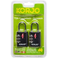 TSA Combilock Duopack 2 Pack -Outdoor Camping Shop 1278382 tsa combination lock duo pack black
